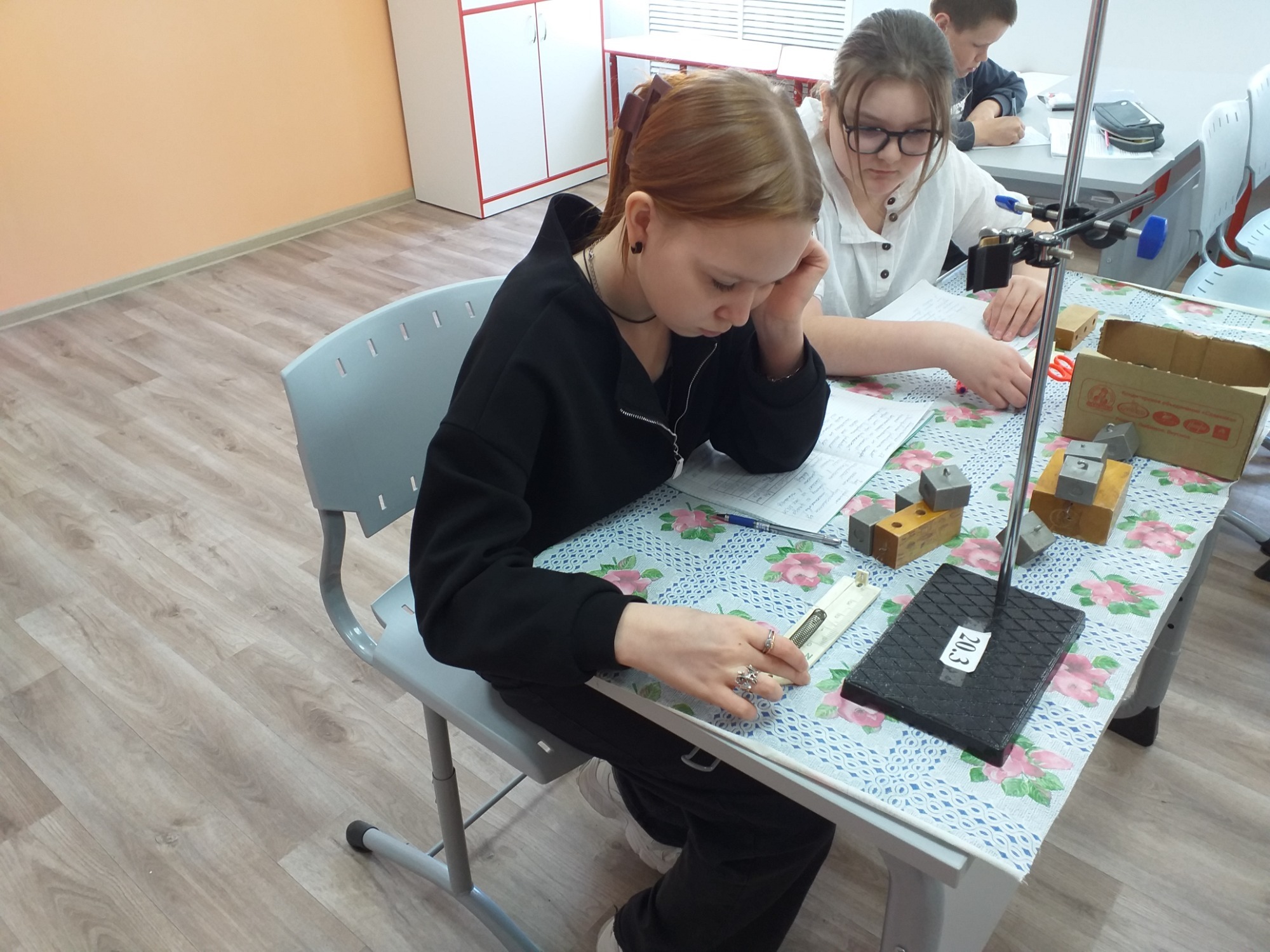 Лабораторная работа"Исследование зависимости силы трения скольжения от площади соприкосновения тел, прижимающей силы, рода поверхности.